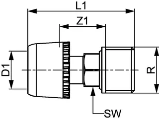 TECElogo-Ax Übergangsnippel Dimension 25 x R 1", Siliziumbronze – Bild 5