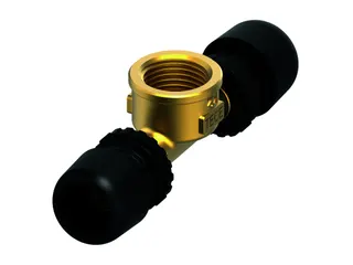 TECElogo-Ax T-Stück Dim. 16 x Rp 1/2" x 16, Siliziumbronze