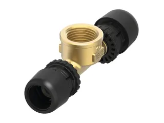 TECElogo-Ax T-Stück Dim. 25 x Rp 3/4" x 25, Siliziumbronze