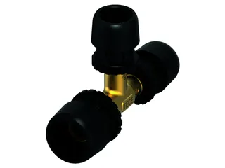 TECElogo-Ax T-Stück reduziert Dimension 20 x 16 x 16, Siliziumbronze