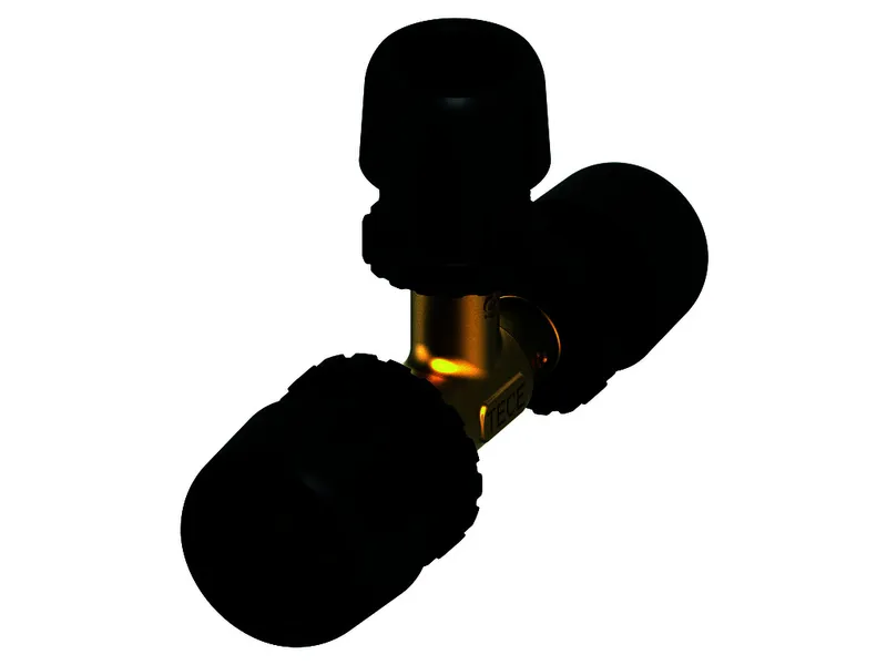 TECElogo-Ax T-Stück reduziert Dimension 25 x 16 x 25, Siliziumbronze