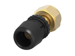 TECElogo-Ax Verschraubung, flachdichtend Dimension 16 x 1/2", Siliziumbronze