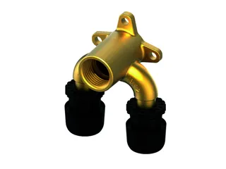 TECElogo-Ax U-Doppelwandscheibe Dimension 20 x Rp 1/2", Siliziumbronze – Bild 2