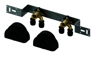 TECElogo-Ax Montageeinheit 150 mm mit U-Doppelwandsch. Dim.16xRp1/2",Si-Bronze