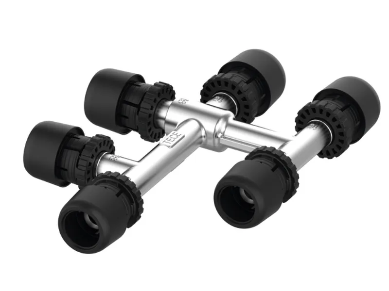 TECElogo-Ax Kreuzungsfitting Dimension 20 x 16 x 16, Standard Messing