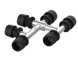 TECElogo-Ax Kreuzungsfitting Dimension 20 x 16 x 16, Standard Messing