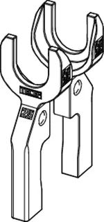 TECElogo-Ax Gabelkopfpaar Dimension 25 – Bild 3