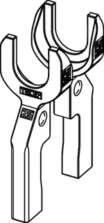 TECElogo-Ax Gabelkopfpaar Dimension 25 – Bild 4