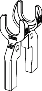 TECElogo-Ax Gabelkopfpaar Dimension 25 – Bild 5