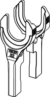 TECElogo-Ax Gabelkopfpaar Dimension 32 – Bild 4