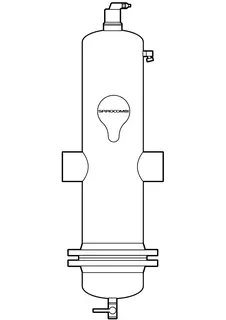 SP Luft- u. Schlamm SpiroCombi demont. Hi-flow, DN 65,Schweißst.,10 bar,110 Gr – Bild 2