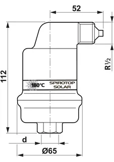 SP Großentlüfter SpiroTop SolarAutoClose 1/2" IG, 10 bar, 180 Grad, Schwimmer:TPX – Bild 3