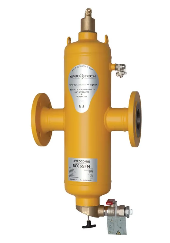 SP Luft- u. Schlammabscheider SpiroCombi Magnet DN 80, Flansch, 10 bar, 110 Grad
