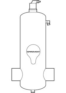 SP Luftabscheider SpiroVent Hi-flow DN 65 - Schweißst., 10 bar / 110 Grad – Bild 2