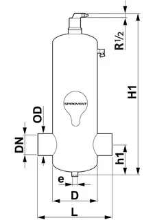 SP Luftabscheider SpiroVent Hi-flow DN 65 - Schweißst., 10 bar / 110 Grad – Bild 3