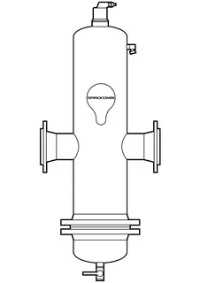 SP Luft- u. Schlamm SpiroCombi demont. Hi-flow, DN 65, Flansch, 10 bar, 110 Gr – Bild 3