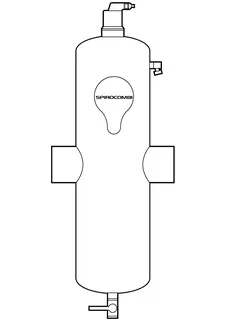 SP Luft- u. Schlammabscheider SpiroCombi DN 65 - Schweißst., 10 bar / 110 Grad – Bild 3