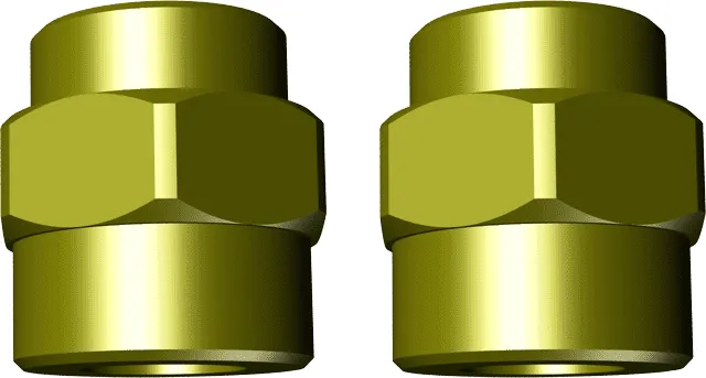 Wolf Doppelnippel G 1 1/4" - G 1 1/2" Satz a 2 Stück