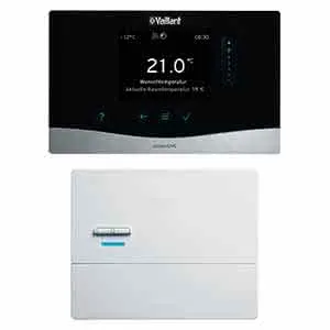 Vaillant Paket 6.216/2 atmoTEC exclusive VC 104/4-7A E, sensoHOME 380f/2, Zubehör