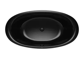 Kaldewei Badewanne ELLIPSO DUO OVAL freistehend Mod. 232-7,1900x1000mm,schwarz,VKT schwarz
