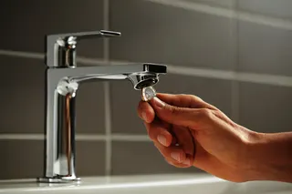 Hansgrohe Waschtischmischer Rebris E 110 CoolStart EcoSmart+ m.Zugst.chrom – Bild 3