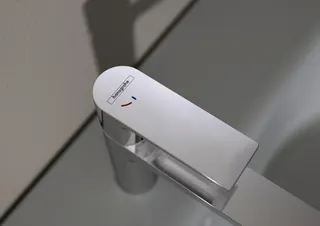 Hansgrohe Waschtischmischer Rebris S 80 CoolStart EcoSmart+ m.Zugst.chrom – Bild 3