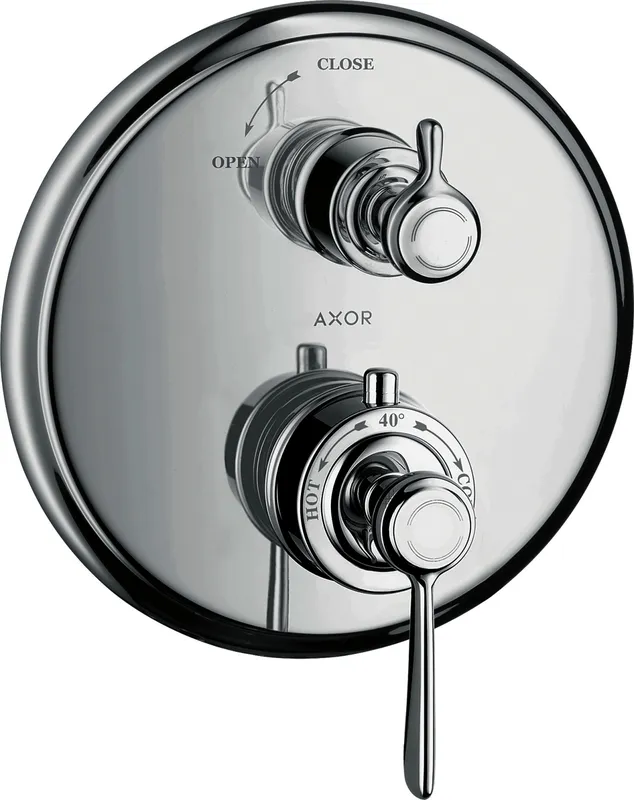 Hansgrohe Thermostat Unterputz Axor Montreux F-Set Hebelgriff chrom mit Absperrventil