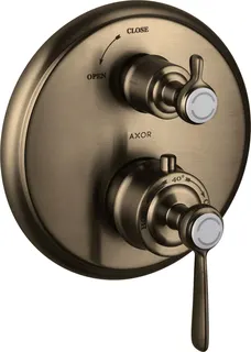 Hansgrohe Thermostat UP Axor Montreux F-Set Hebelgriff BN mit Absperr-u.Umstellv.