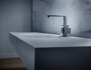 Hansgrohe Waschtischmischer 190 Axor Edge Diamantschliff chrom – Bild 5