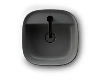 Duravit Aufsatzbecken 420mm Zencha, geschl. o.ÜL, m.HLB, 1 HL, Grau Seidenmatt – Bild 4