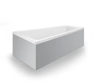 Duravit No.1 Badewanne 1500x800,Einbauvers.,Trapezf. Rückenschr.1 Pos.L, Weiß – Bild 3
