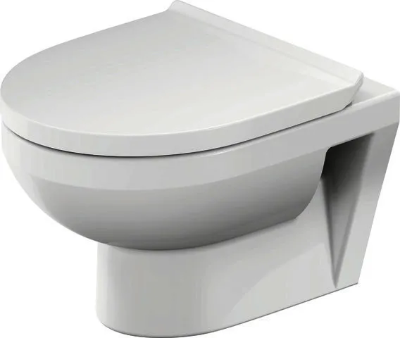 Wand-WC Duravit No.1 Compact 480mm, Weiß, Tiefspüler, rimless, HYG