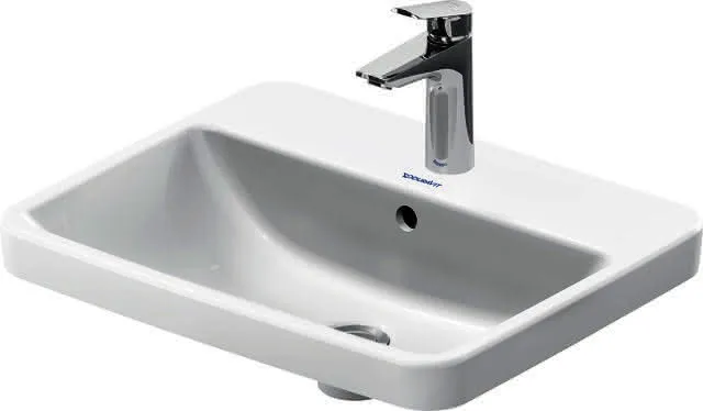einbau-Waschtisch 550mm Duravit No.1 weiß, mit ÜL, mit HLB