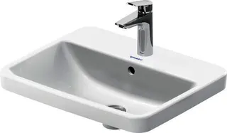 einbau-Waschtisch 550mm Duravit No.1 weiß, mit ÜL, mit HLB
