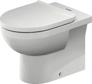 Stand-WC 570 mm, Duravit No.1 weiß, rimless TS,BTW – Bild 2