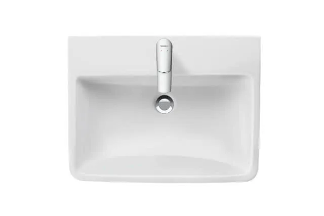 Waschtisch 600mm, Duravit No.1 weiß, mit ÜL, mit HLB