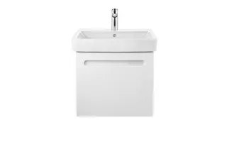 WT/MWT 550mm, Duravit No.1 weiß, mit ÜL, mit HLB