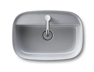 Duravit Aufsatzbecken 550mm Zencha, geschl. o.ÜL, m.HLB, 1 HL, Weiß