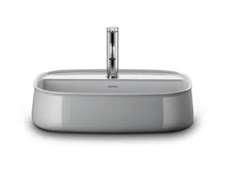 Duravit Aufsatzbecken 550mm Zencha, geschl. o.ÜL, m.HLB, 1 HL, Weiß – Bild 2