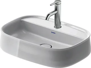 Duravit Aufsatzbecken 550mm Zencha, geschl. o.ÜL, m.HLB, 1 HL, Weiß – Bild 5