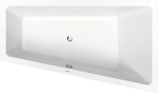 Duravit No.1 Badewanne 1700x1000,Einbauv.,Trapezf. Rückenschr.1 Pos.R, Weiß