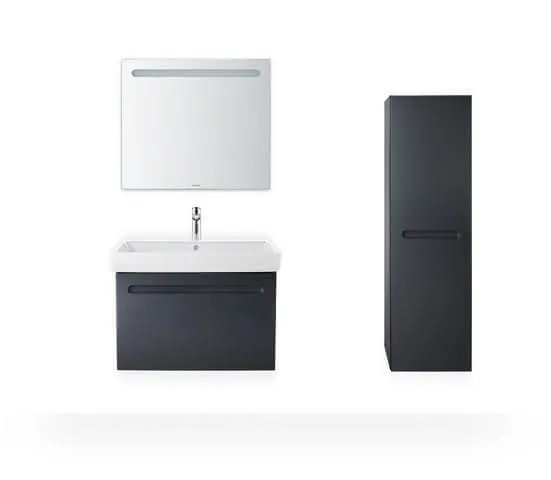 WT/MWT 800mm Duravit No.1 weiß, mit ÜL,m. HLB