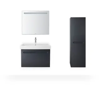 WT/MWT 800mm Duravit No.1 weiß, mit ÜL,m. HLB
