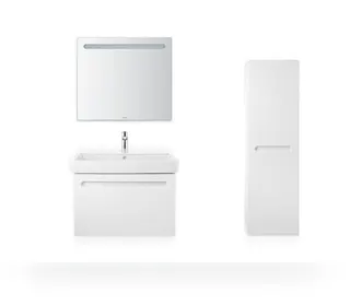 WT/MWT 800mm Duravit No.1 weiß, mit ÜL,m. HLB – Bild 3