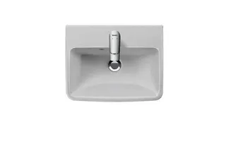 DU HWB 500mm, Duravit No.1 weiß, mit ÜL, mit HLB