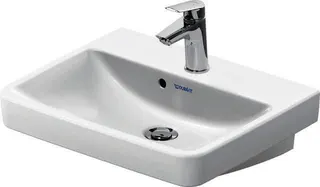 HWB 500mm, Duravit No.1 weiß, mit ÜL, mit HLB – Bild 4
