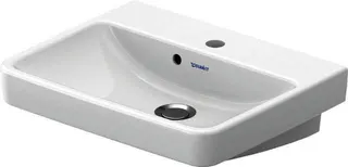 HWB 500mm, Duravit No.1 weiß, mit ÜL, mit HLB – Bild 5