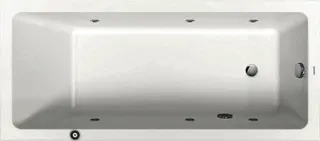 DU No.1 Whirlwanne Duravit 1700x750mm Einbauversion,1 Rückensch.,Jet P, Weiß