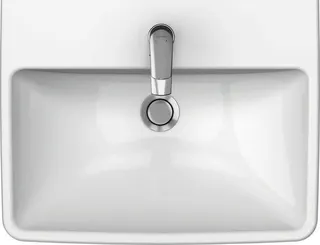 Waschtisch 600mm, Duravit No.1 weiß, mit ÜL, mit HLB – Bild 4