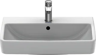 Waschtisch 600mm, Duravit No.1 weiß, mit ÜL, mit HLB – Bild 5